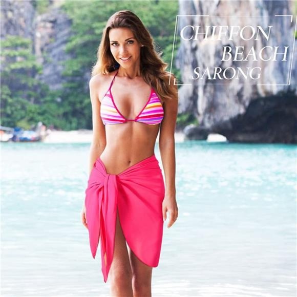 Chuarry Chiffon Beach Sarong Women's Swimsuit Cover Up Summer